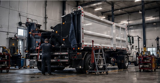 Commercial truck workshop